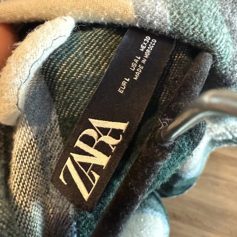 Zara Plaid Oversized Jacket - Picture 4 of 4